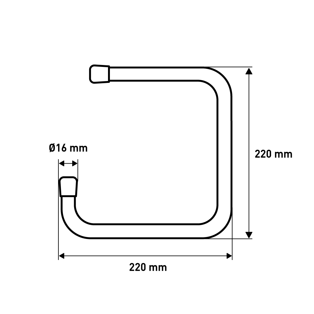 Гаражный кронштейн Larvij потолочный, 220x190x220 мм, черный, LG045