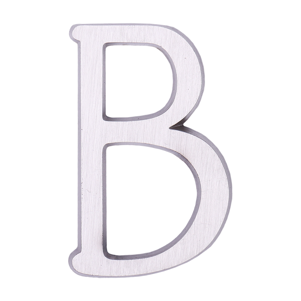 Буква дверная Larvij «В», 35x5x50 мм, никель, LNB5 BLN #В