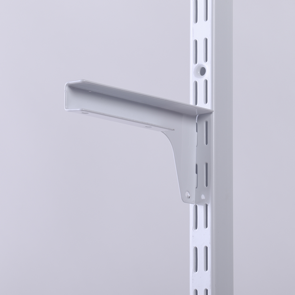 Кронштейны для ЛДСП полки Larvij, 150x70x18 мм, белый, 2 шт., L9096WH