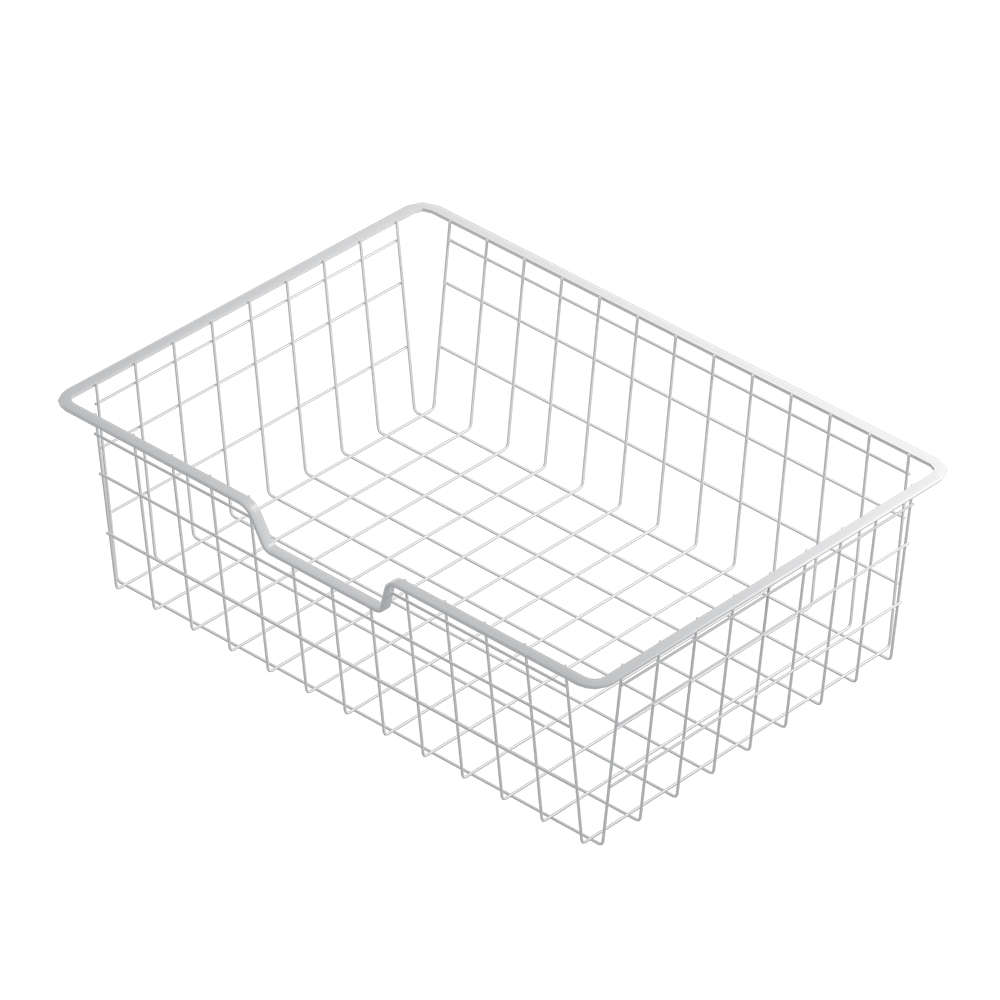 Корзина проволочная на трении Larvij, 590x424x180 мм, белый, L9540WH
