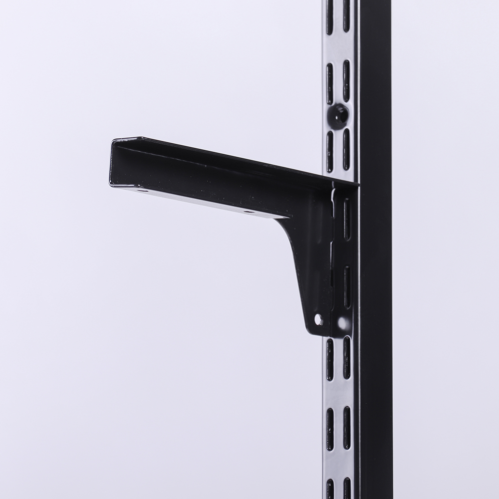 Кронштейны для ЛДСП полки Larvij, 150x70x18 мм, черный, 2 шт., L9096BL