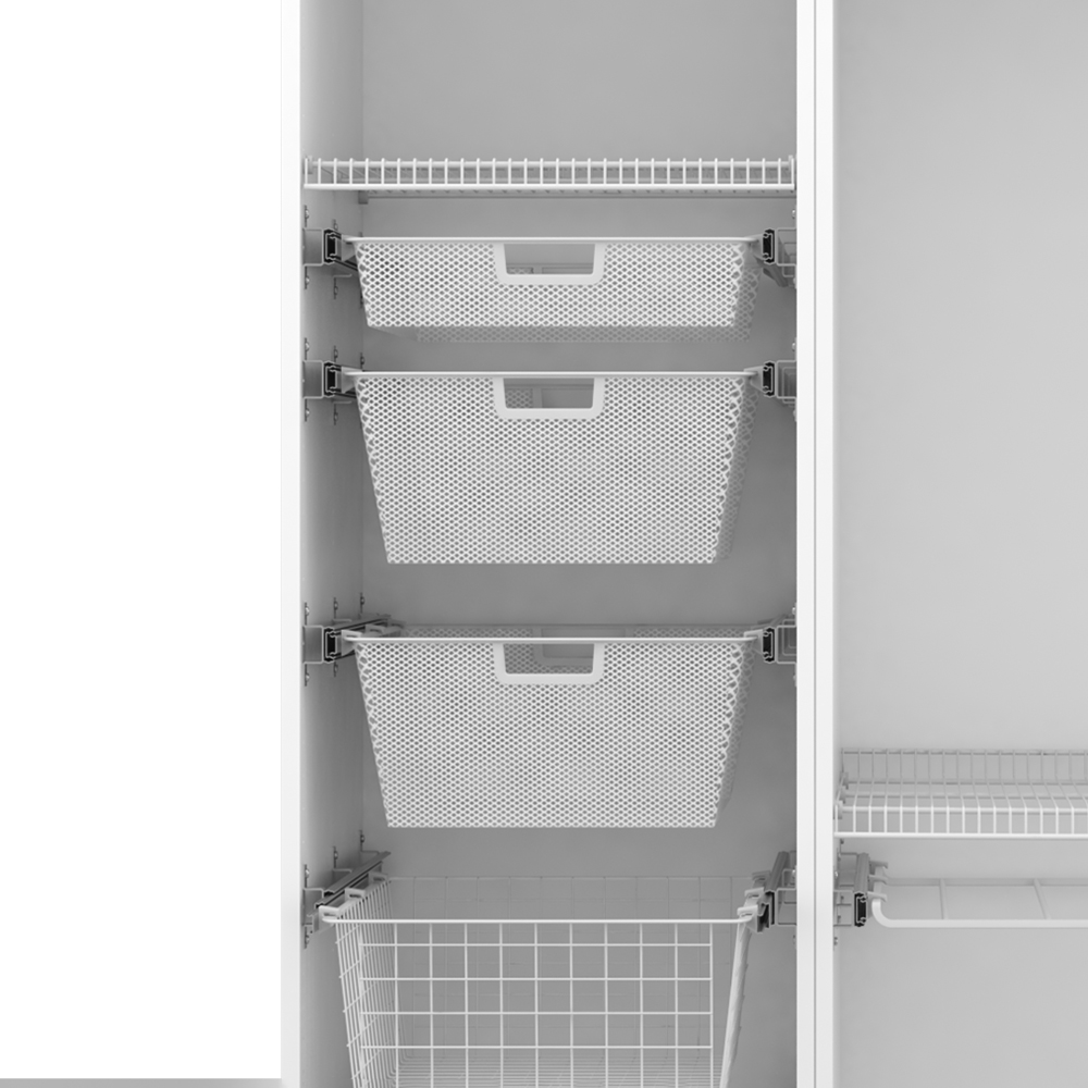 Корзина мелкосеточная Larvij, 393x555x185 мм, белый, L95M518WH