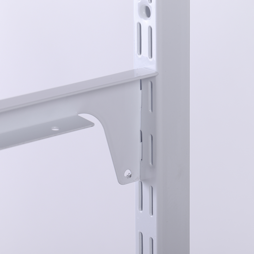 Кронштейны для ЛДСП полки Larvij, 150x70x18 мм, белый, 2 шт., L9096WH
