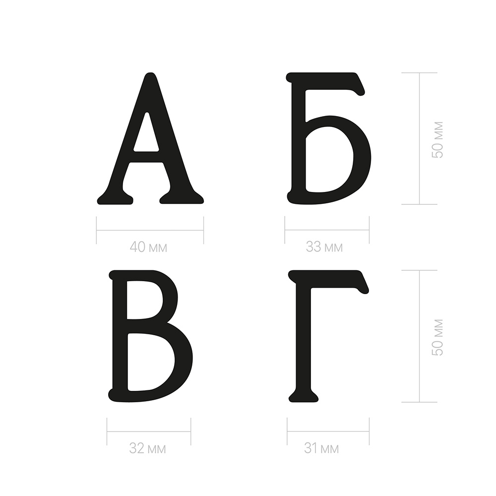 Номер дверной Larvij «В», 35x5x50 мм, антик бронза, LNB5 AB #В
