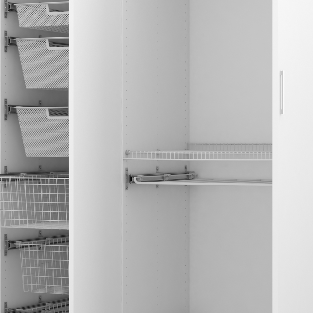Брючница Larvij, 643x555x26 мм, белый, L9675WH