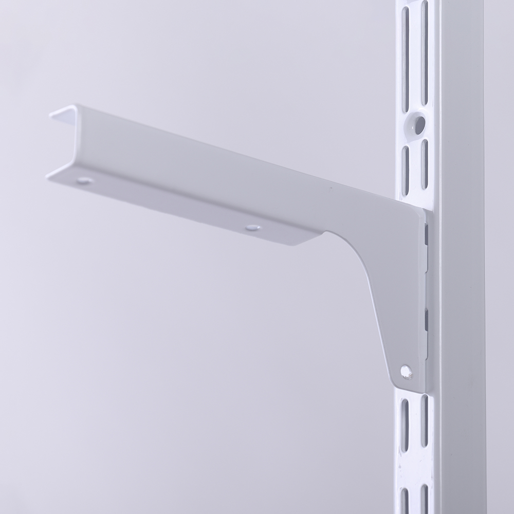 Кронштейны для ЛДСП полки Larvij, 150x70x18 мм, белый, 2 шт., L9096WH