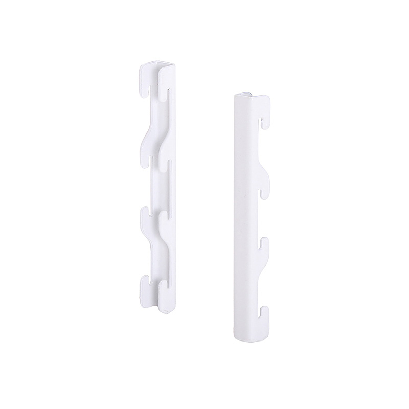 Соединители для стоек Larvij, 113x13x12 мм, белый, 2 шт., L9711WH