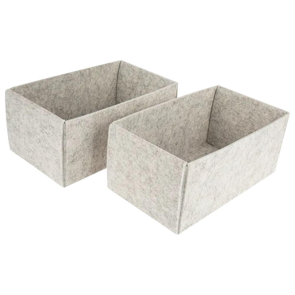 Органайзеры войлочные складные Larvij, 27x12x15 мм, серый, 2 шт., LAJC001LG