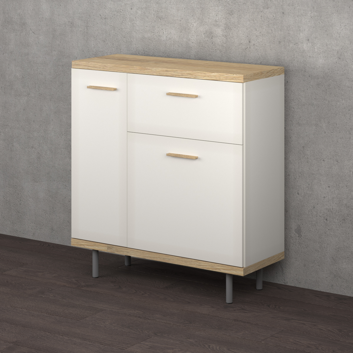 Ножка мебельная Larvij, 150xØ30 мм, серебро, L61R15MS30