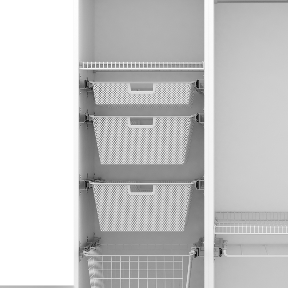 Корзина мелкосеточная Larvij, 393x555x85 мм, белый, L95M508WH