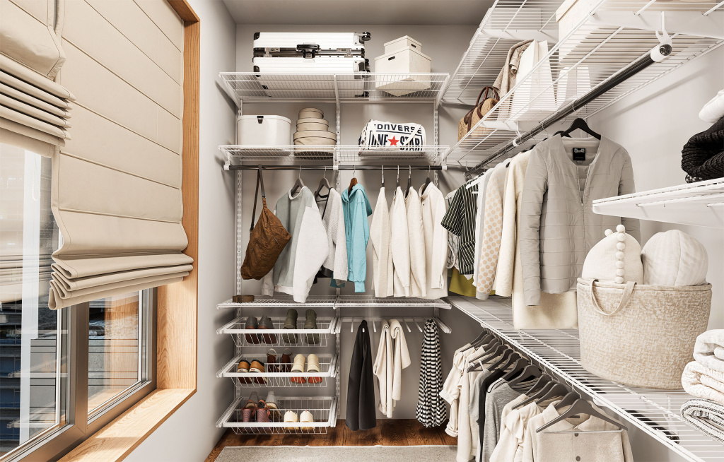 Гардеробная система на балконе