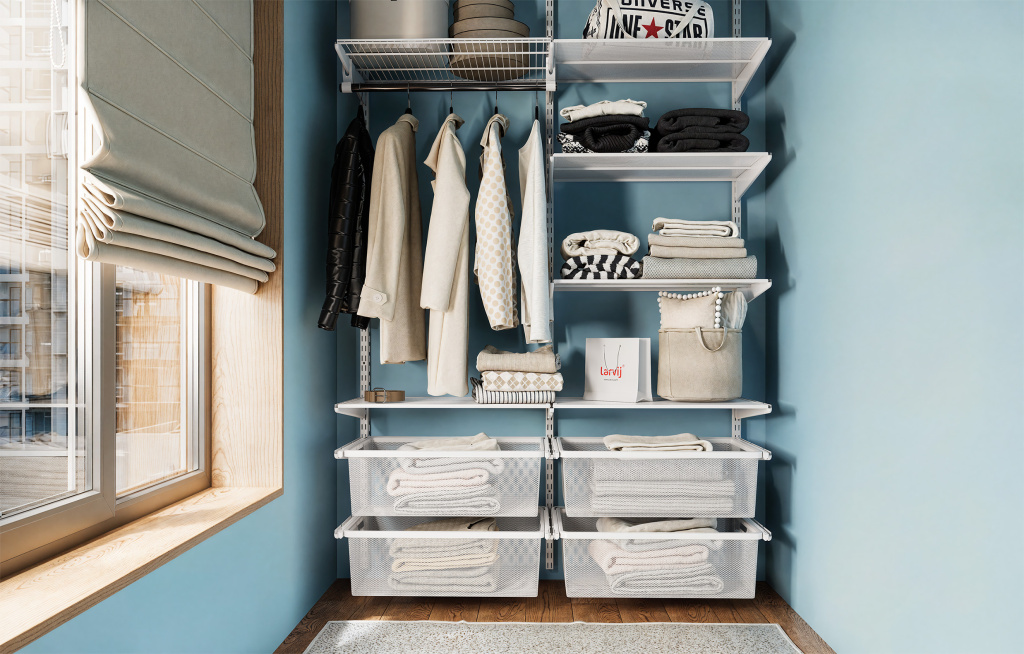 Гардеробная система на балконе