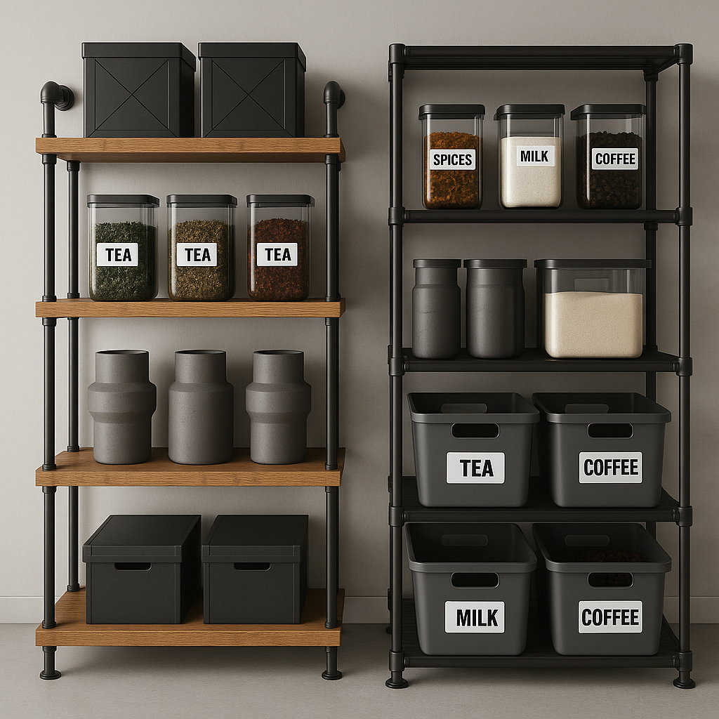 Система хранения в кофейне