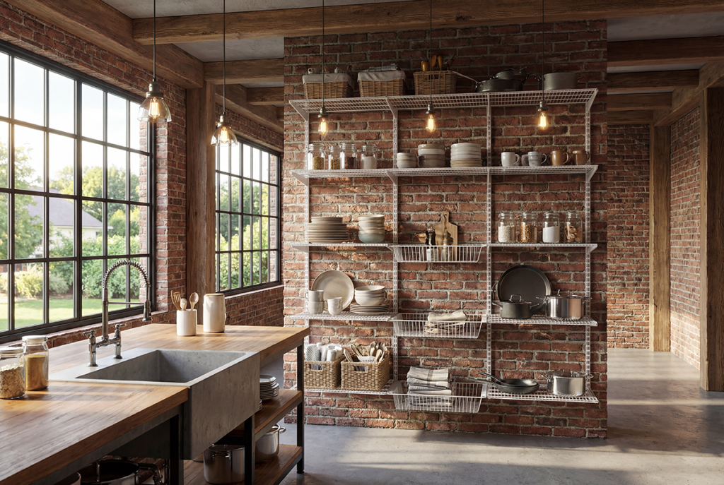 Гардеробная система Larvij на кухне