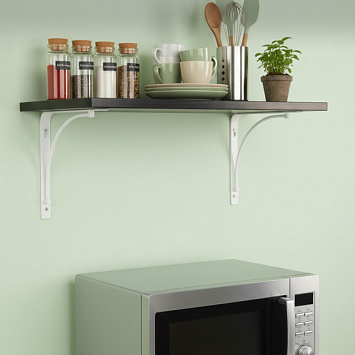 Кронштейн Larvij Арочный, 200x21x200 мм, белый, L7605WH