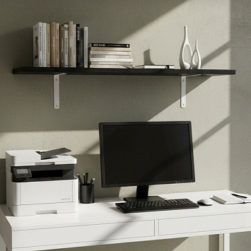 Кронштейн Larvij Angle, 125x20x150 мм, белый, L7658WH