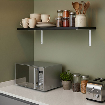 Кронштейн Larvij Angle, 125x20x150 мм, белый, L7658WH