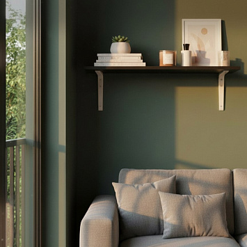 Кронштейн Larvij Ренифорс, 200x30x150 мм, белый, L7502WH