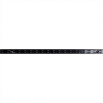 Стеновая стойка двуxпазная Larvij, 1000 мм, черный, L9014BL