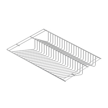 Полка двуxуровневая для обуви Larvij, 603x406 мм, серый, L9442GA