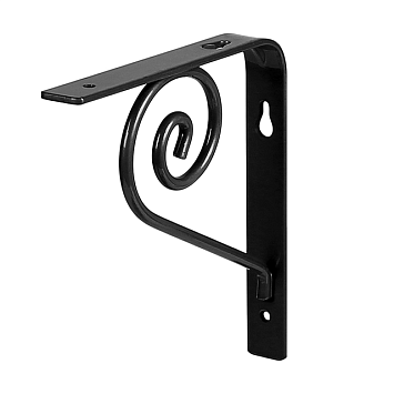 Кронштейн Larvij Роза, 21x150x150 мм, черный, L7631BL