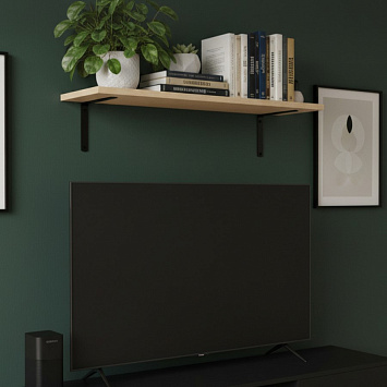 Кронштейн Larvij Angle, 125x20x150 мм, черный, L7658BL