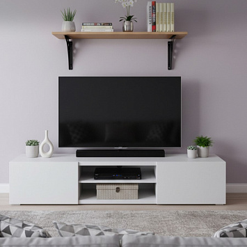 Кронштейн Larvij Mун, 200x200x20 мм, черный, L7730BL