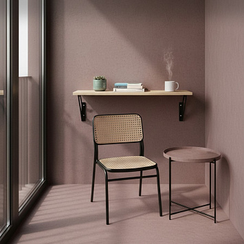 Кронштейн Larvij Даймонд, 180x180x25 мм, черный, L7727BL