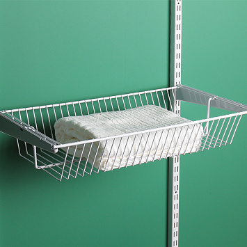 Полка-корзина Larvij, 603x306 мм, белый, L9547WH