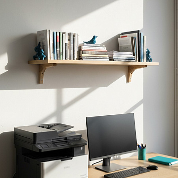 Кронштейны Larvij Деревянные, 150x18x100 мм, сосна, 2 шт., L5200