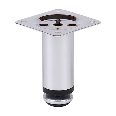 Ножка мебельная круглая с регулировкой Larvij, 85xØ30 мм, xром, L61R8CH30S Фото 1