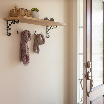 Кронштейн Larvij Орнаментал, 110x13x110 мм, антик бронза, L7404AB