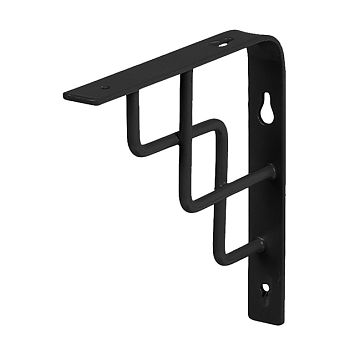 Кронштейн Larvij Степ, 150x21x150 мм, чёрный, L7607BL