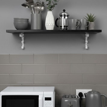 Кронштейн Larvij Орнаментал, 110x13x110 мм, белый, L7404WH