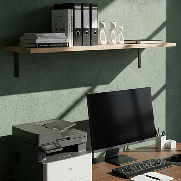 Кронштейн Larvij Angle, 125x20x150 мм, черный, L7658BL