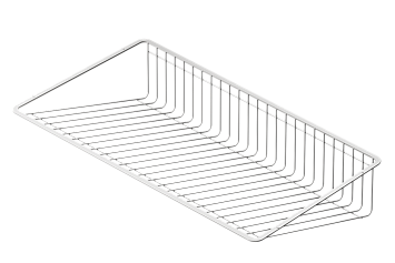 Обувница проволочная Larvij, 643x368 мм, белый, L9475-35WH