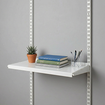Полка металлическая Larvij, 592x322 мм, белый, L99S63WH