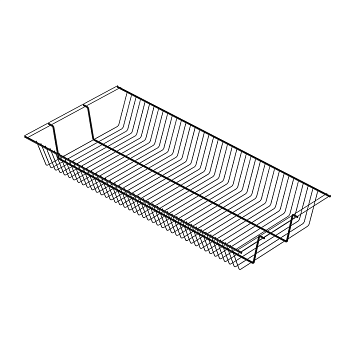 Полка-корзина Larvij, 903x406 мм, черный, L9550BL