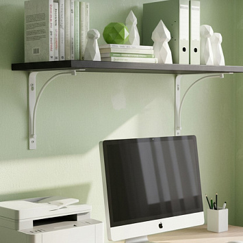 Кронштейн Larvij Арочный, 200x21x200 мм, белый, L7605WH