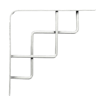 Кронштейн Larvij Степ, 200x21x200 мм, серый, L7608GA