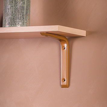 Кронштейн Larvij Кантиливер, 125x150 мм, золото, L7496GO