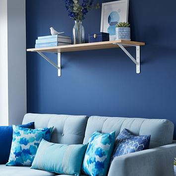 Кронштейн Larvij Промышленный, 200x30x300 мм, белый, L7450WH