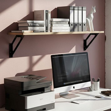 Кронштейн Larvij Даймонд, 180x180x25 мм, черный, L7727BL