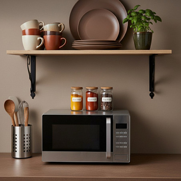 Кронштейн Larvij Флюгер, 190x25x240 мм, черный, L7651BL