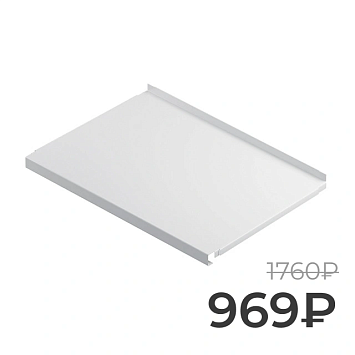 Полка металлическая Larvij, 592x438 мм, белый, L99S64WH