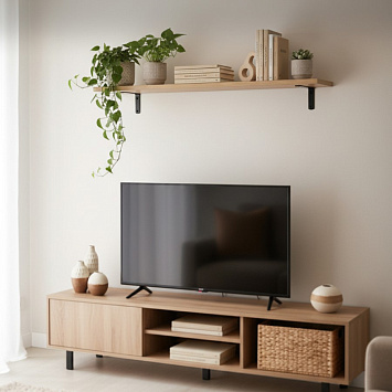 Кронштейн Larvij Angle, 75x20x125 мм, черный, L7652BL