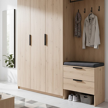 Ручка мебельная Larvij торцевая, 96 мм, черный, L4.edge02.096BL