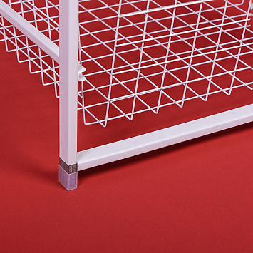 Тумба 3-уровневая с проволочными корзинами Larvij, 435x350x565 мм, белый, 01WH(N)