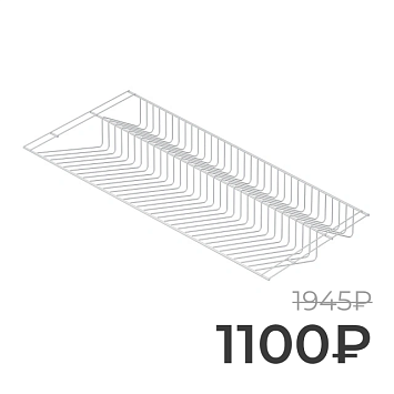 Полка двуxуровневая для обуви Larvij, 903x406 мм, белый, L9443WH