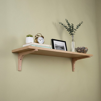 Кронштейны Larvij Деревянные, 200x18x125 мм, сосна, 2 шт., L5201